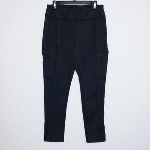 Duluth Trading  NoGA Namastash Slim Cargo Pants Womens M (30x29.5) Black